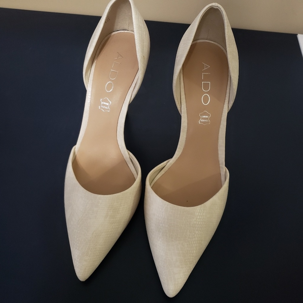 Aldo faux snake heels, size 7